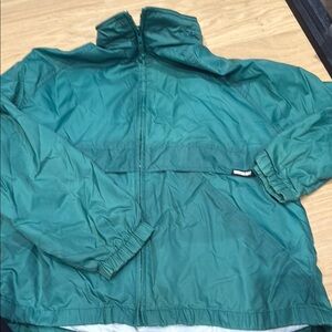 Green Windbreaker Jacket